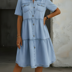 Aleena | Casual Elegant Denim Dress