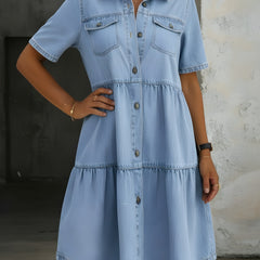 Aleena | Casual Elegant Denim Dress
