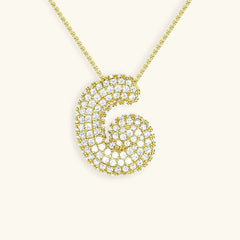 Bubble Initial Necklace