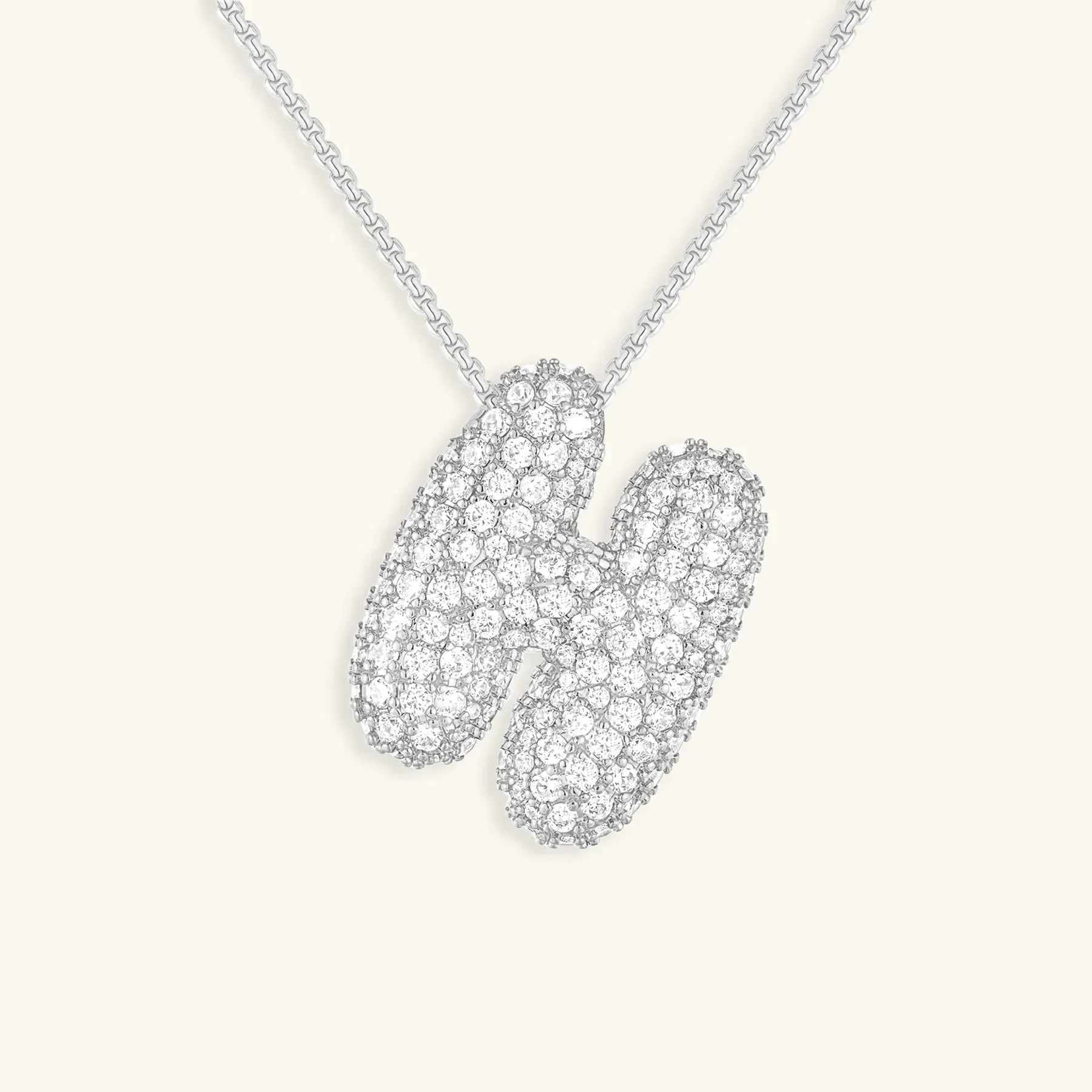 Bubble Initial Necklace