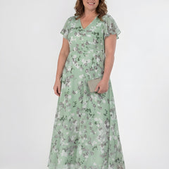 Mariam | Floral Chiffon Maxi Dress