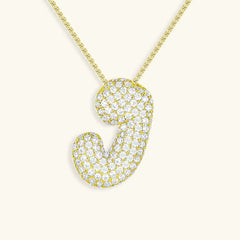 Bubble Initial Necklace
