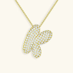 Bubble Initial Necklace