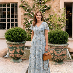 Mariam | Floral Chiffon Maxi Dress