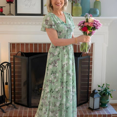 Mariam | Floral Chiffon Maxi Dress