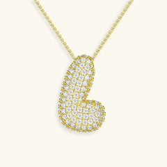 Bubble Initial Necklace