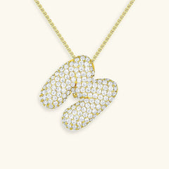 Bubble Initial Necklace