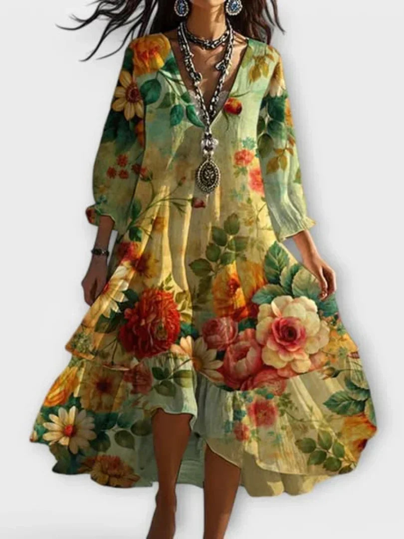 Stella™ | Vintage Floral Dress