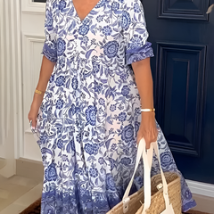 Rosetta™ V-Neck Bohemian Dress