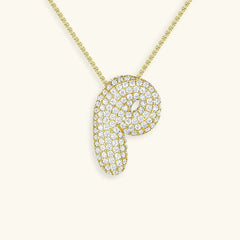 Bubble Initial Necklace