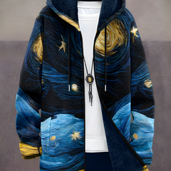 Peyton™ - Luxurious Art-Inspired Zip-Up Hoodie