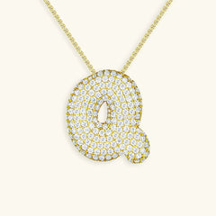 Bubble Initial Necklace