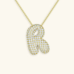 Bubble Initial Necklace