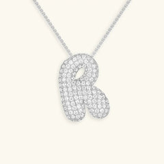 Bubble Initial Necklace