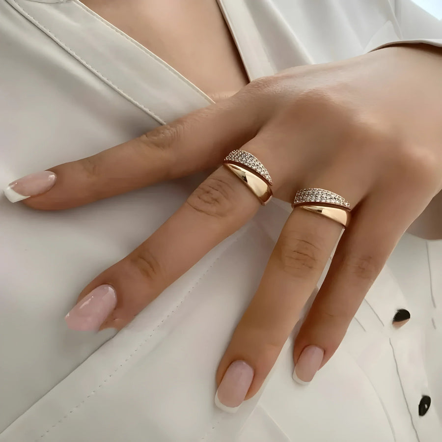 Elegant Gold Ring | Symbol of Strength, Hope & Solidarity