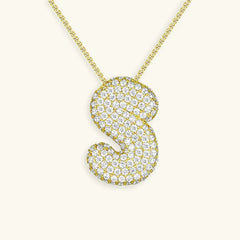 Bubble Initial Necklace