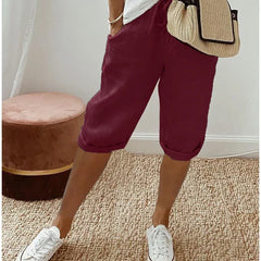 Aleah™ Elegant Linen-Cotton Trousers