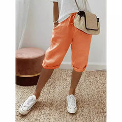 Aleah™ Elegant Linen-Cotton Trousers