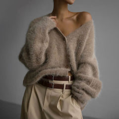 Eliza - Comfortable Fur Cardigan