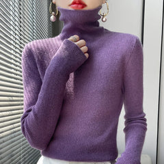 Lenie - Casual Turtleneck Sweater