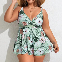 Robyn | Plus Size Floral Swimdress
