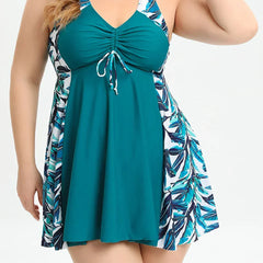 Florence | Plus Size Tropical Print Tankini Set