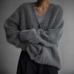 Eliza - Comfortable Fur Cardigan