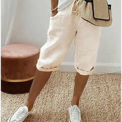 Aleah™ Elegant Linen-Cotton Trousers