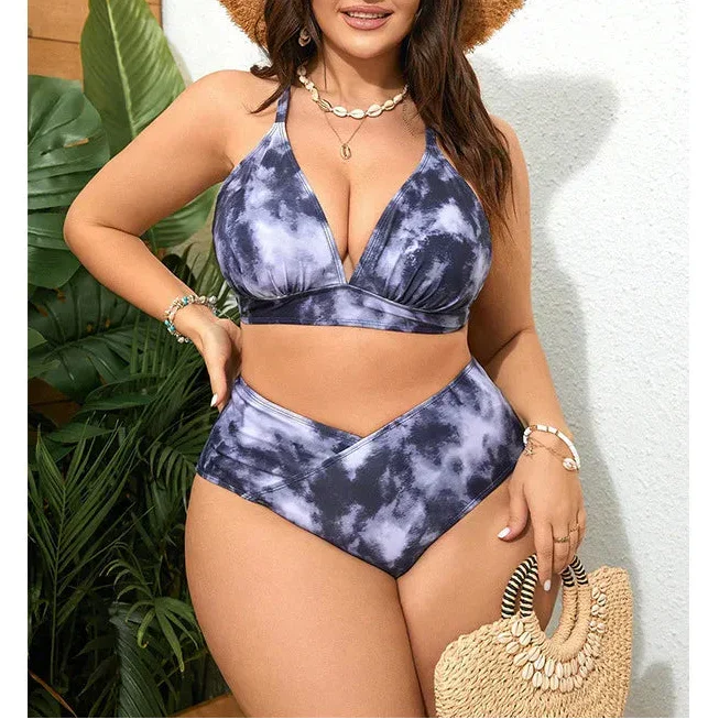 Ada | Plus Size Tie-Dye Bikini Set