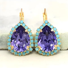 Vintage Crystal Teardrop Earrings