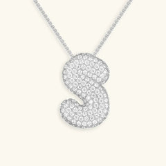 Bubble Initial Necklace