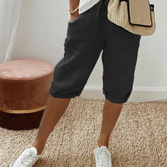Aleah™ Elegant Linen-Cotton Trousers