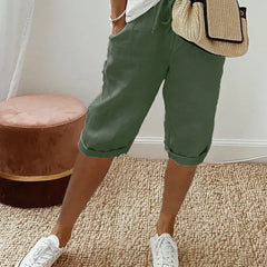 Aleah™ Elegant Linen-Cotton Trousers
