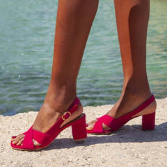 Helen | Vintage Block Heel Sandals