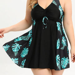Florence | Plus Size Tropical Print Tankini Set