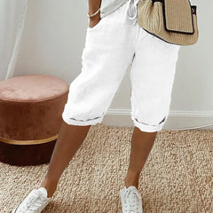 Aleah™ Elegant Linen-Cotton Trousers