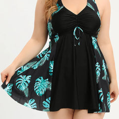 Florence | Plus Size Tropical Print Tankini Set