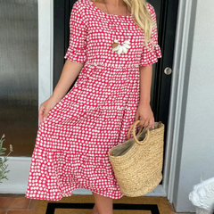 Julia™ Short-Sleeve Midi Dress