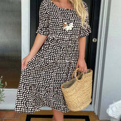 Julia™ Short-Sleeve Midi Dress