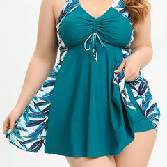 Florence | Plus Size Tropical Print Tankini Set