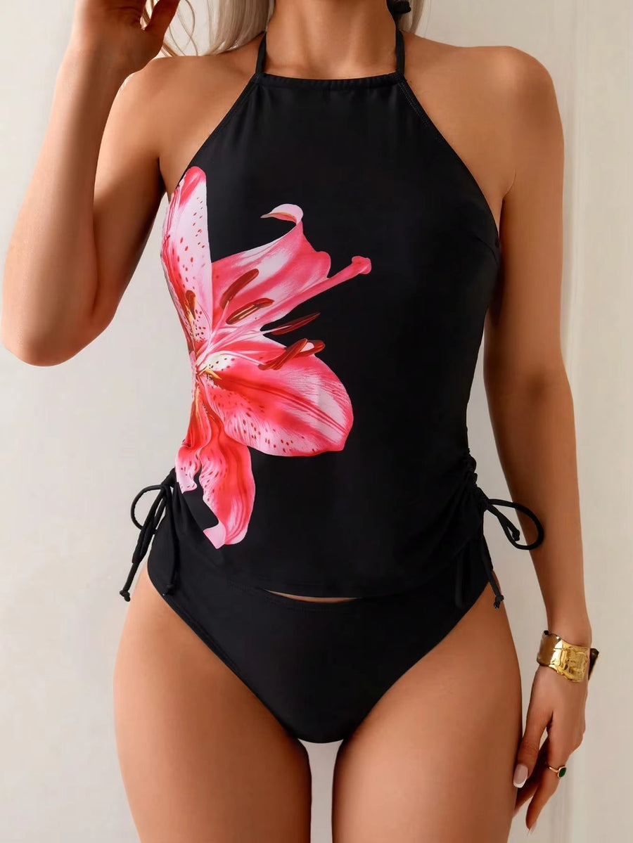 Esme | Plus Size Tropical Tankini Set