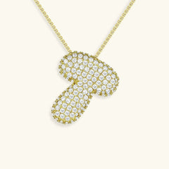 Bubble Initial Necklace