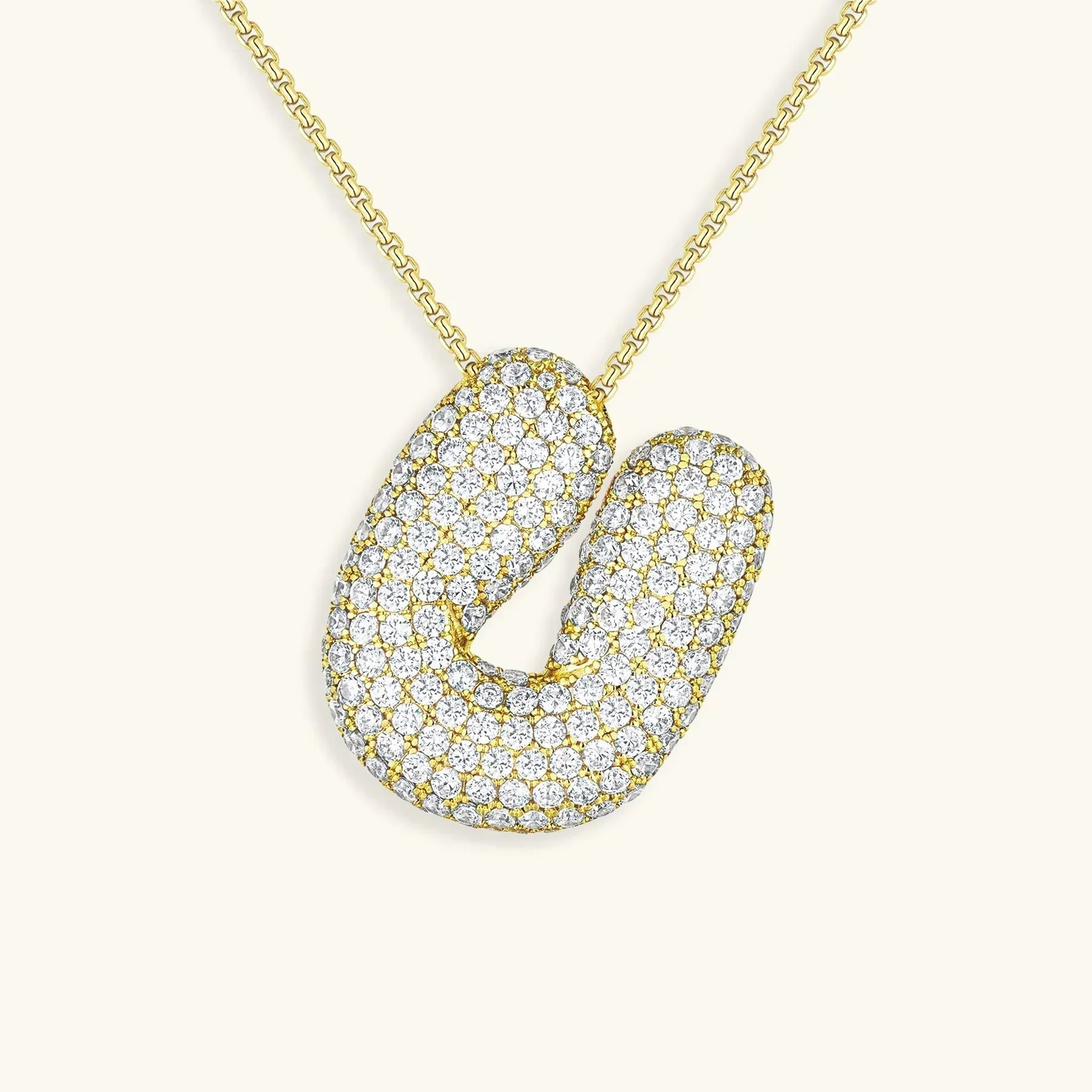 Bubble Initial Necklace