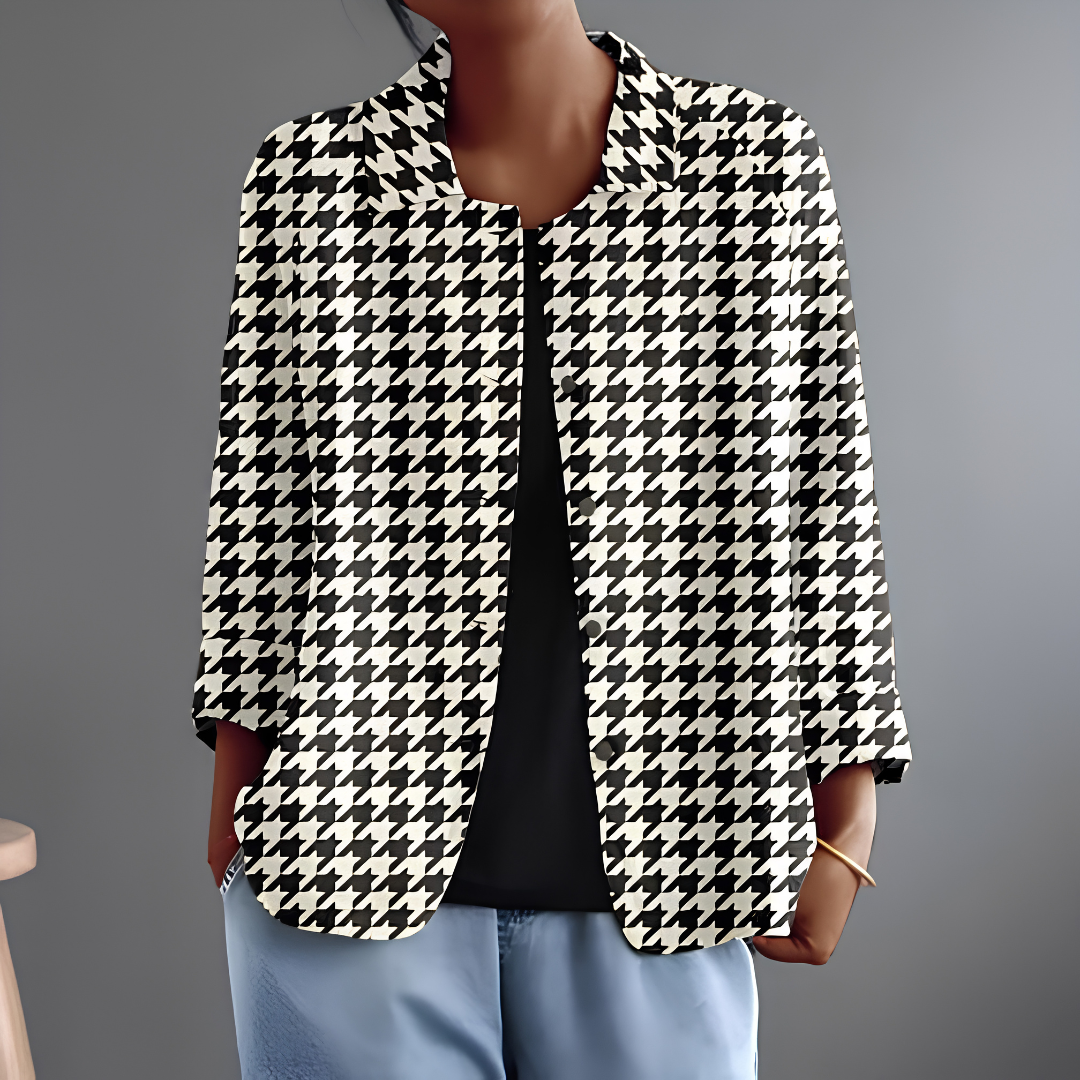 Luz™ | Houndstooth Blouse