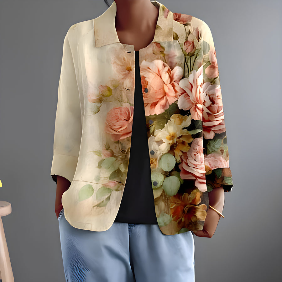 Erin™ | Painted Floral Blouse