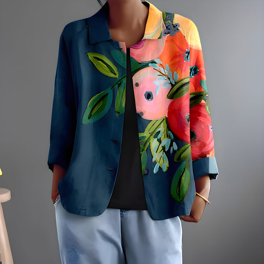 Elani™ | Artistic Floral Blouse