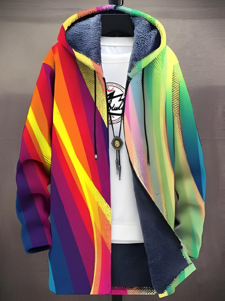 Mallory™ - Luxurious Art-Inspired Zip-Up Hoodie