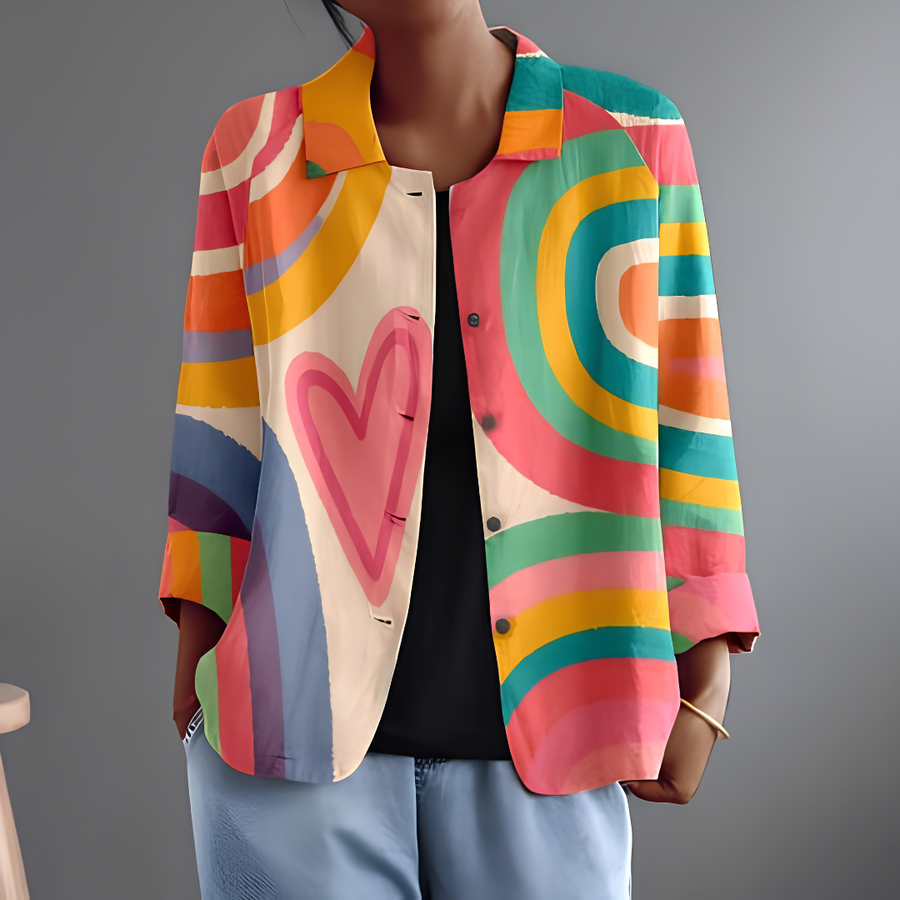 Chelsea™ | Artistic Colorblock Blouse