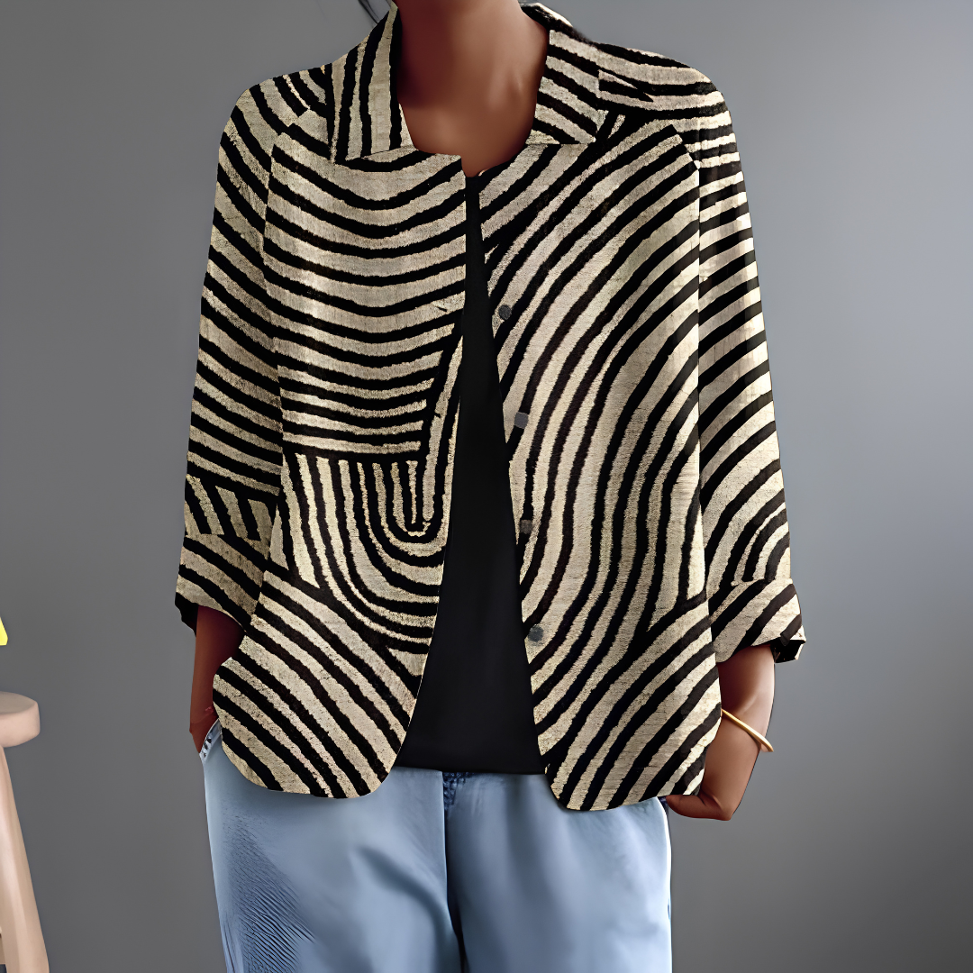 Lilia™ | Graphic Statement Blouse