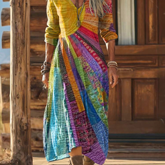 Veda™ - Bohemian Sun Maxi Dress
